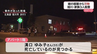 北海道旭川市で家族3人惨殺 娘の部屋から包丁 殺人で32歳娘を聴取へ 飽食の時代は終わった
