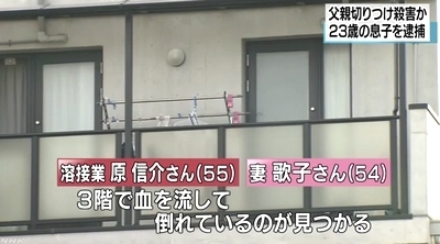 大阪市平野区両親殺傷事件 父親死亡し母親負傷 23歳息子を殺人未遂容疑で逮捕 飽食の時代は終わった